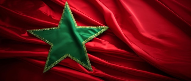 Photo maroc joyeux jour de l'indépendance carte de vœux illustration de la fête nationale marocaine 18 novembre élément de conception generative ai