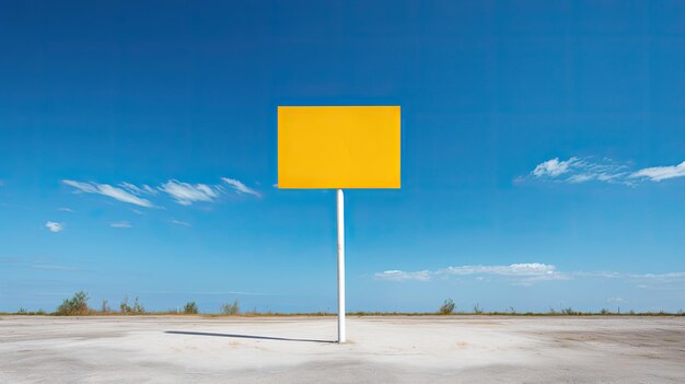 Marque de contrôle jaune sur le panneau d'affichage