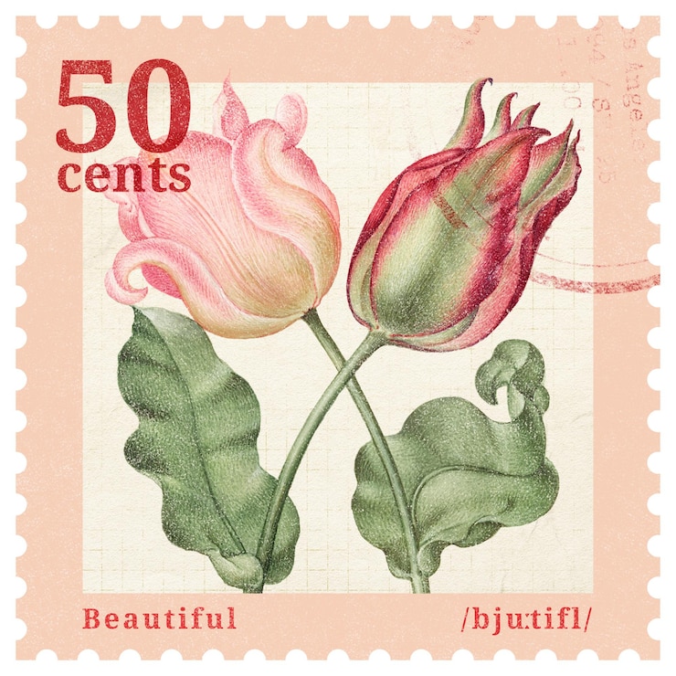 Photo marque postale de la png à la rose valentines élément de collage fond transparent