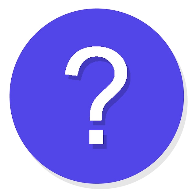 Marque de question pour le montage ou les messages