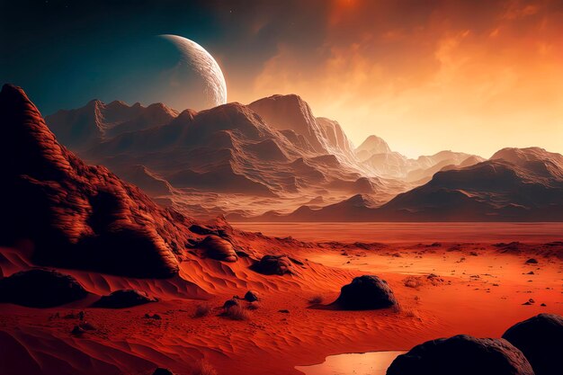Photo mars la planète rouge