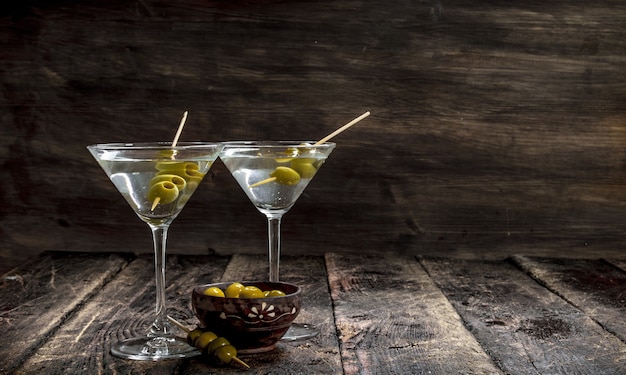 Martini aux olives.