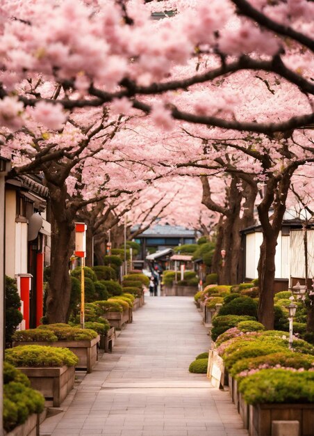 Martisor branche de sakura réaliste générée par ai