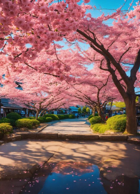 Martisor branche de sakura réaliste générée par ai