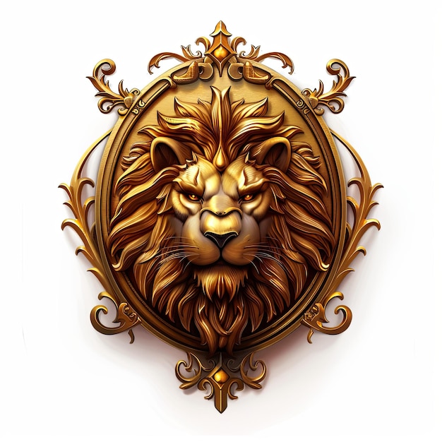 Photo une mascotte de logo de lion propre