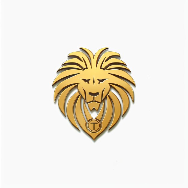 Photo une mascotte de logo de lion propre