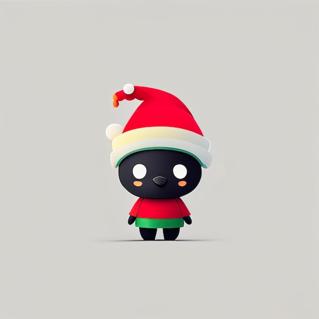 Mascotte minimaliste de Noël Generative AI