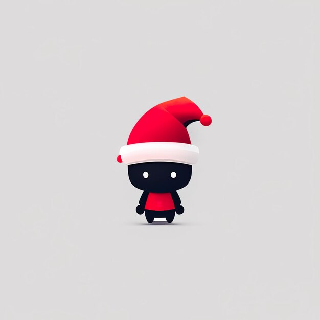 Mascotte minimaliste de Noël Generative AI