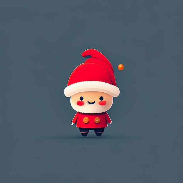 Mascotte minimaliste de Noël Generative AI