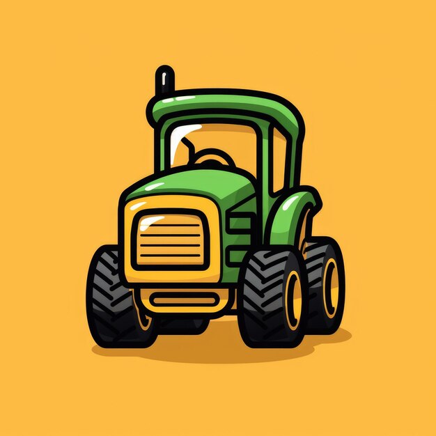 Mascotte de tracteur agricole pour un logo d'entreprise IA générative