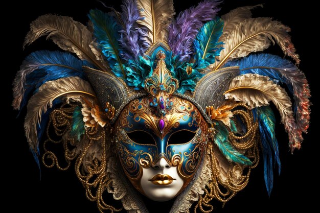 Masque de carnaval du mardi gras de Venise