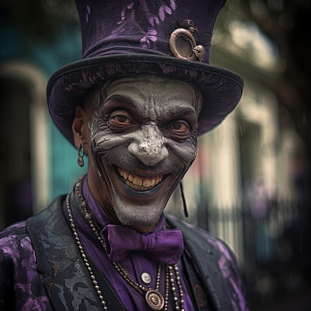 Un masque de carnaval de jocker