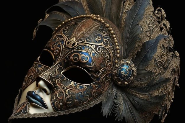 Masque de carnaval de Venise Generative AI