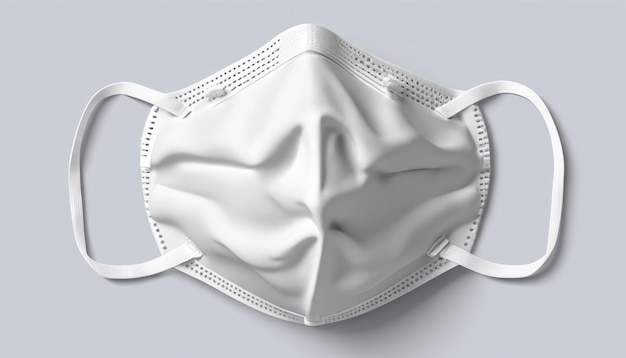 Un masque facial blanc avec un filtre