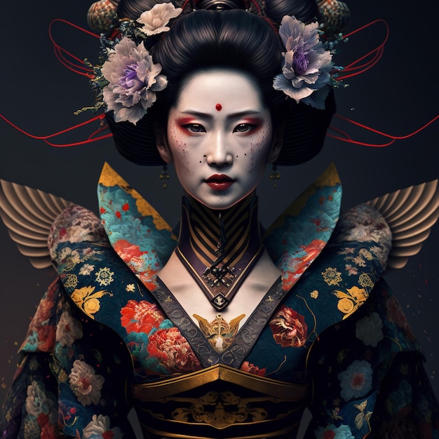 Le masque de geisha