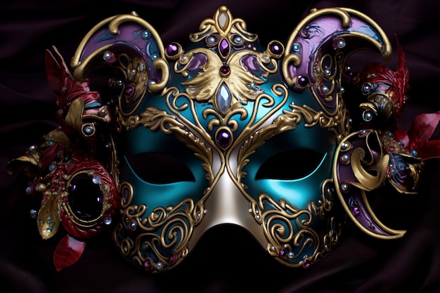 Le masque de Mardi Gras coloré génère Ai