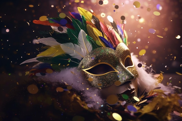 Masque Mardi gras Generate Ai