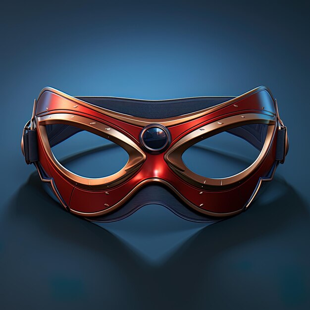 Photo un masque avec un masque rouge qui dit lunettes