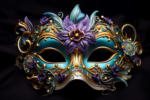 Le masque mystérieux du Mardi Gras génère Ai