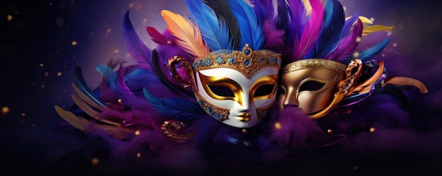 Des masques aux plumes vibrantes