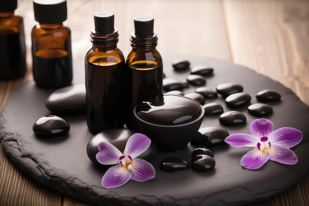 Massage aromathérapie aux huiles essentielles et pierres chaudes
