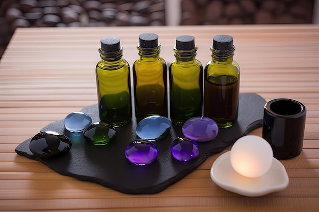 Massage aromathérapie aux huiles essentielles et pierres chaudes