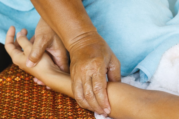 Photo massage des mains