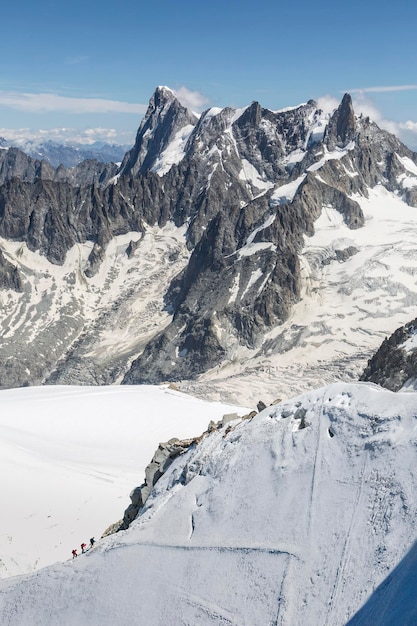 Massif des Grands Jorasses depuis l'Aiguille du Midi ChamonixMontBlanc France