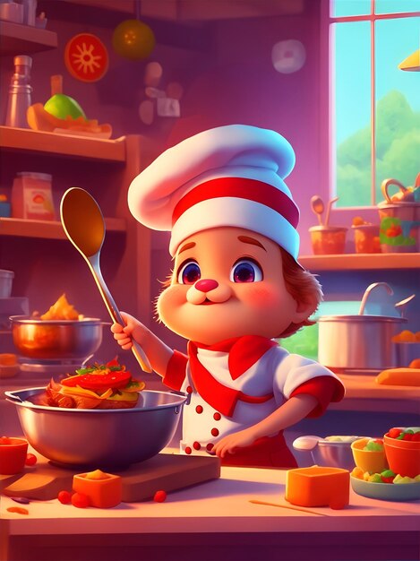 master_chef_illustration_for_children_story_book