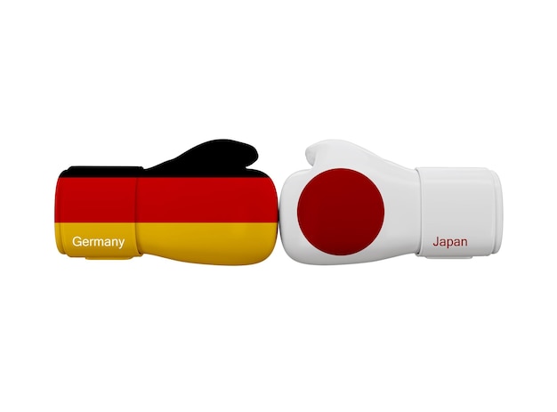 Match de football Allemagne vs Japon. Compétition de football. Coupe du monde de football du Qatar 2022.