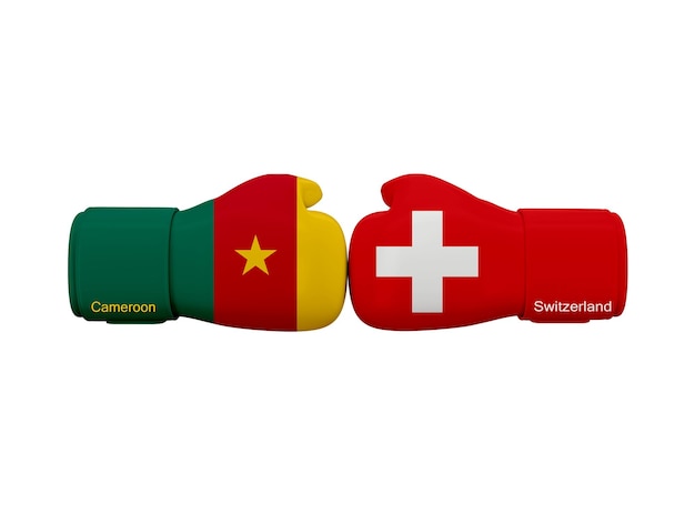 Match de football entre le Cameroun et la Suisse. Compétition de football. Coupe du monde de football du Qatar 2022.