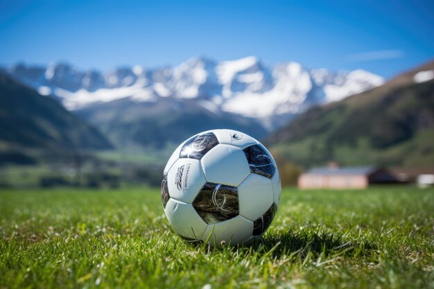 Un match de football exaltant se déroulant dans un lieu insolite et magnifique