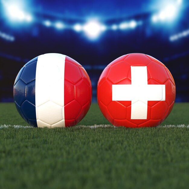 Match de football France vs Suisse