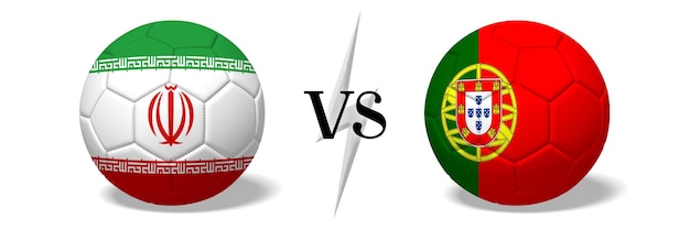 Match de football Iran vs Portugal
