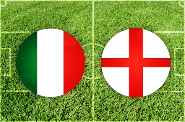 Match de football Italie vs Angleterre