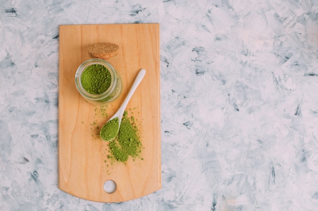 Matcha au thé vert.