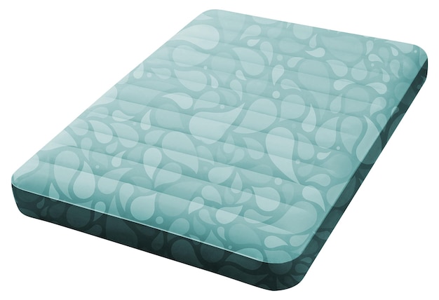 Matelas pneumatique isolé sur fond blanc