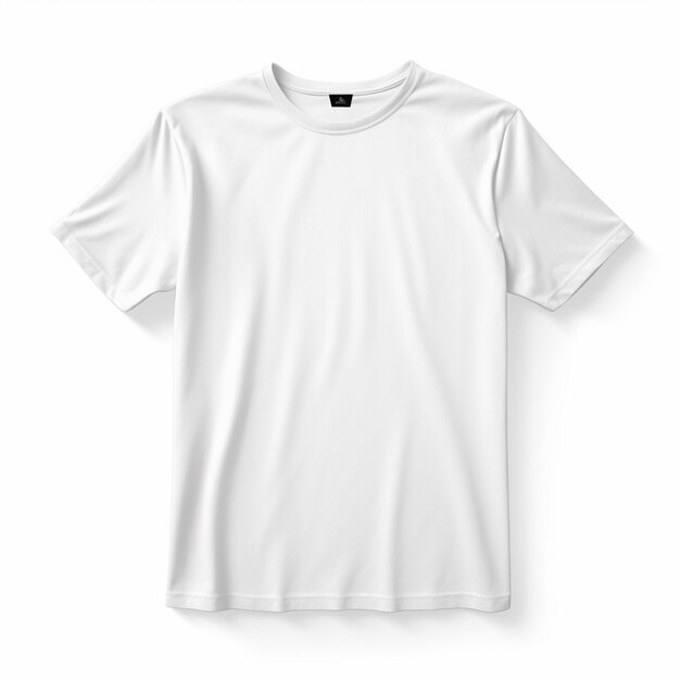 Photo matériau de maquette de t-shirt blanc