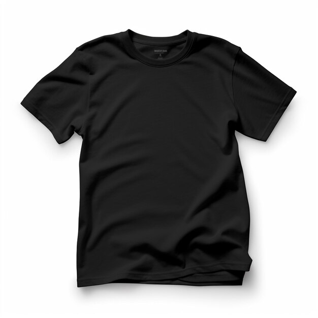 matériau de maquette de t-shirt noir