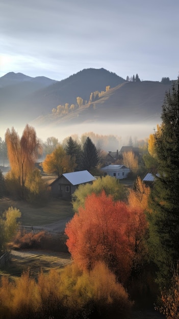 Matin d'automne à Lolo Montana