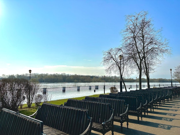 matin dans le parc de la ville