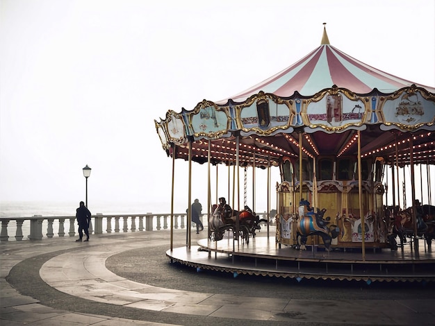 Le matin du carrousel brumeux