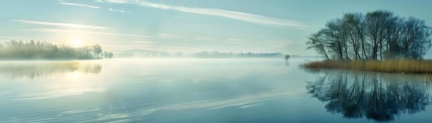 Le matin du lac brumeux