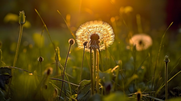 Le matin vert du printemps