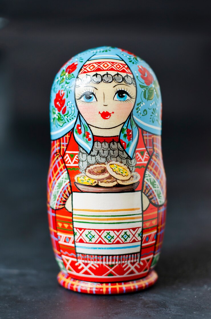 Photo matriochkas jouets russes traditionnels