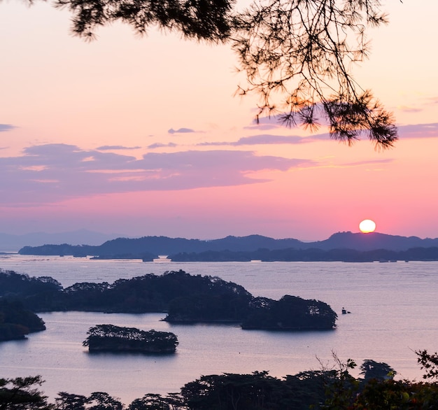 Matsushima au lever du soleil