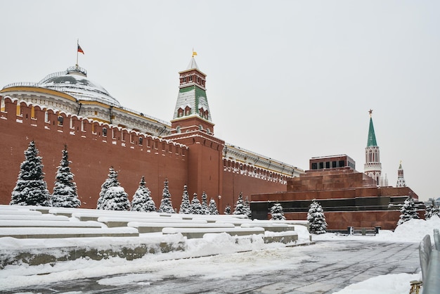 Mausolée de Lénine sur la Place Rouge à Moscou