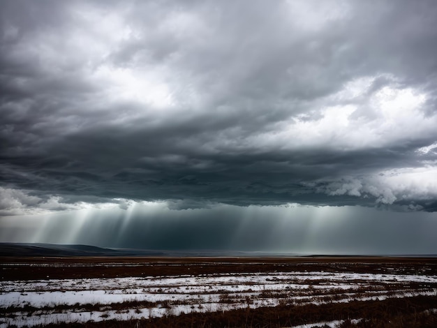 Mauvais temps Paysage dramatique