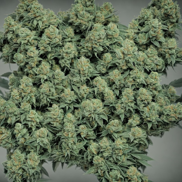 Mauvaises herbes, vue rapprochée du cannabis