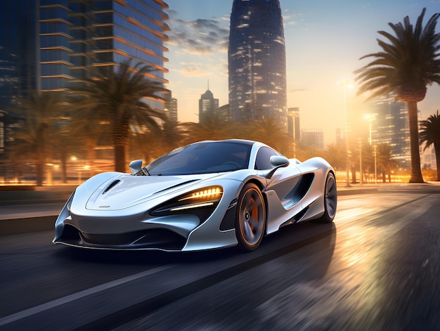 McLaren en piste à Dubaï
